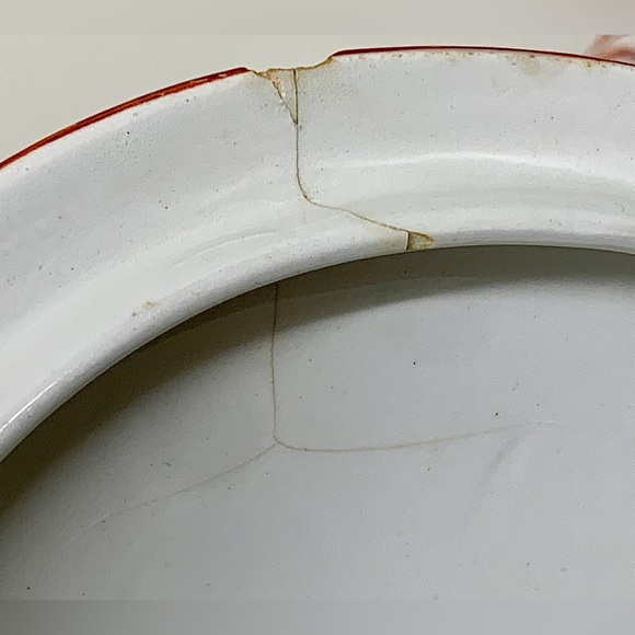 19th Century Antique Gaudy Welsh Oyster Pattern Allertons Marked Lidded Tureen - Picture 14 of 16